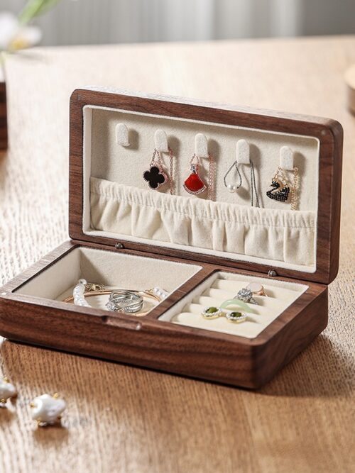 Vintage Vault Wooden Jewelry Case