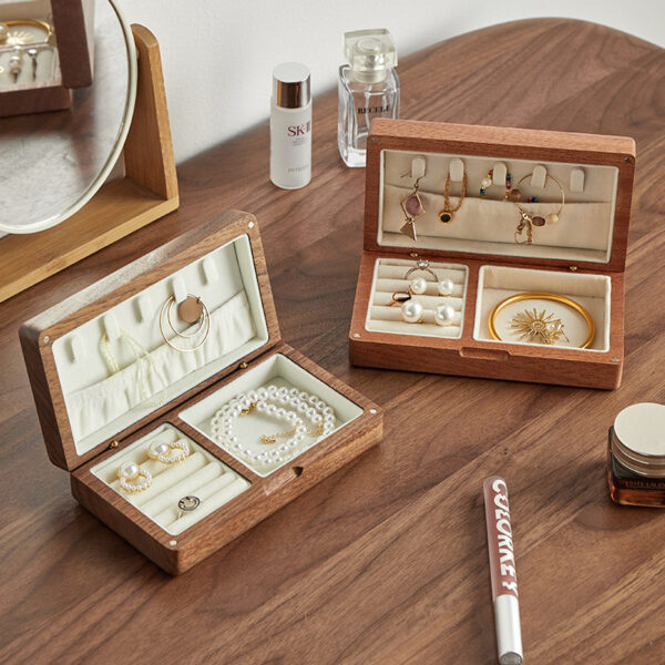 Vintage Vault Wooden Jewelry Case