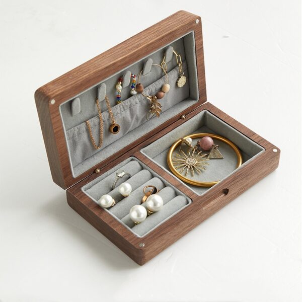Vintage Vault Wooden Jewelry Case
